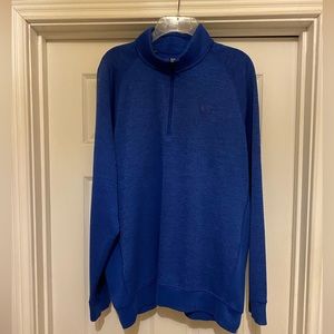 Under Armour Men’s Coldgear Pullover. Loose Fit. Size 2XL. Size blue.